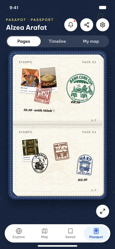 Passport pages
